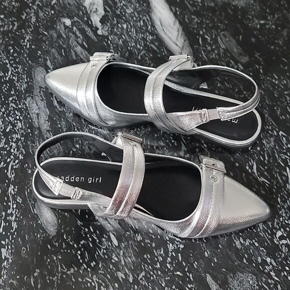 BRAND NEW MADDEN GIRL ELEGANT POINTED TOE SLINGBACK SANDAL G1 - Picture 7 of 15